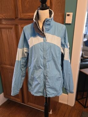 Columbia Light Blue and White Women's Winter Jacket